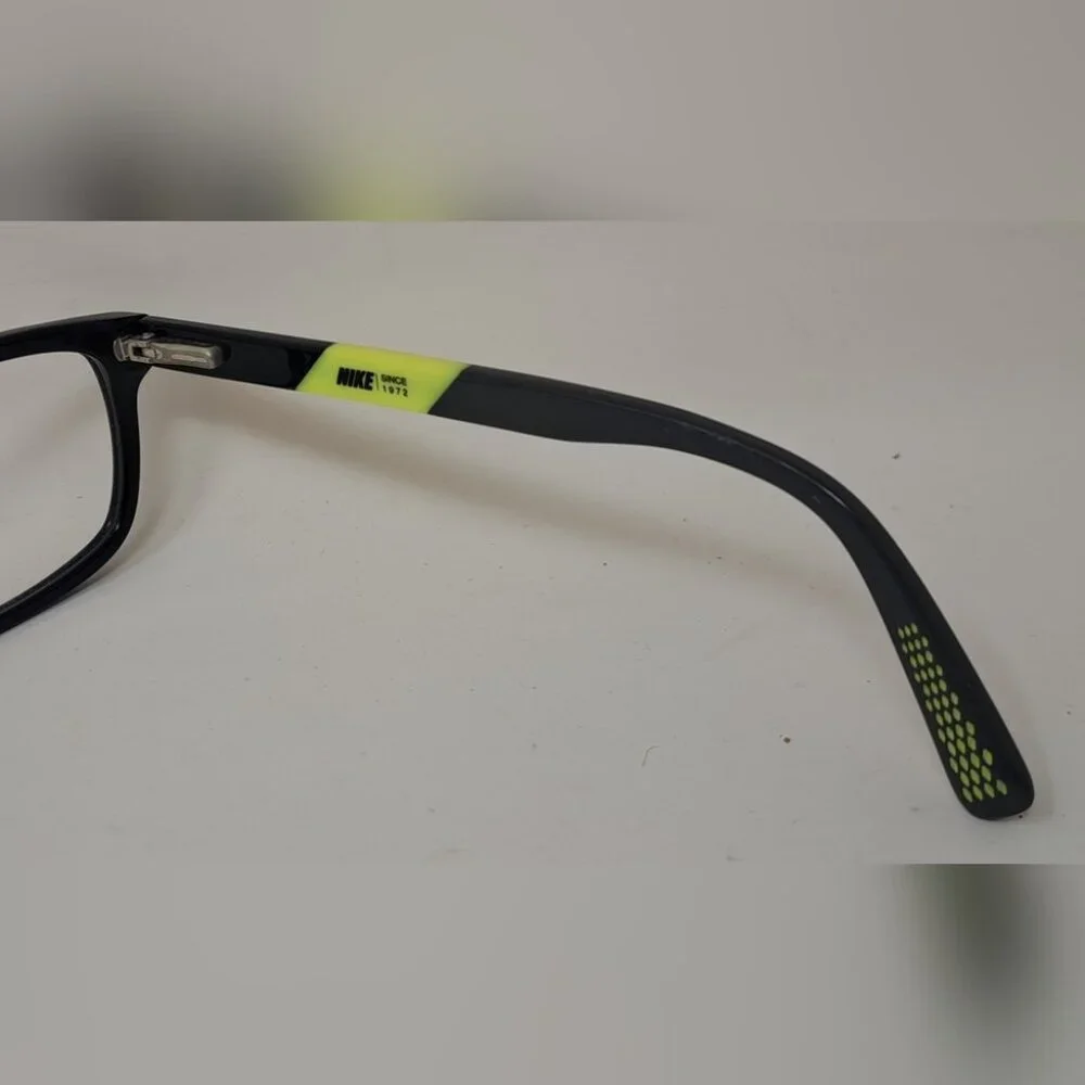 Nike Kid Glasses Frames Swoosh Black Yellow Square 5536 010 49-15-140